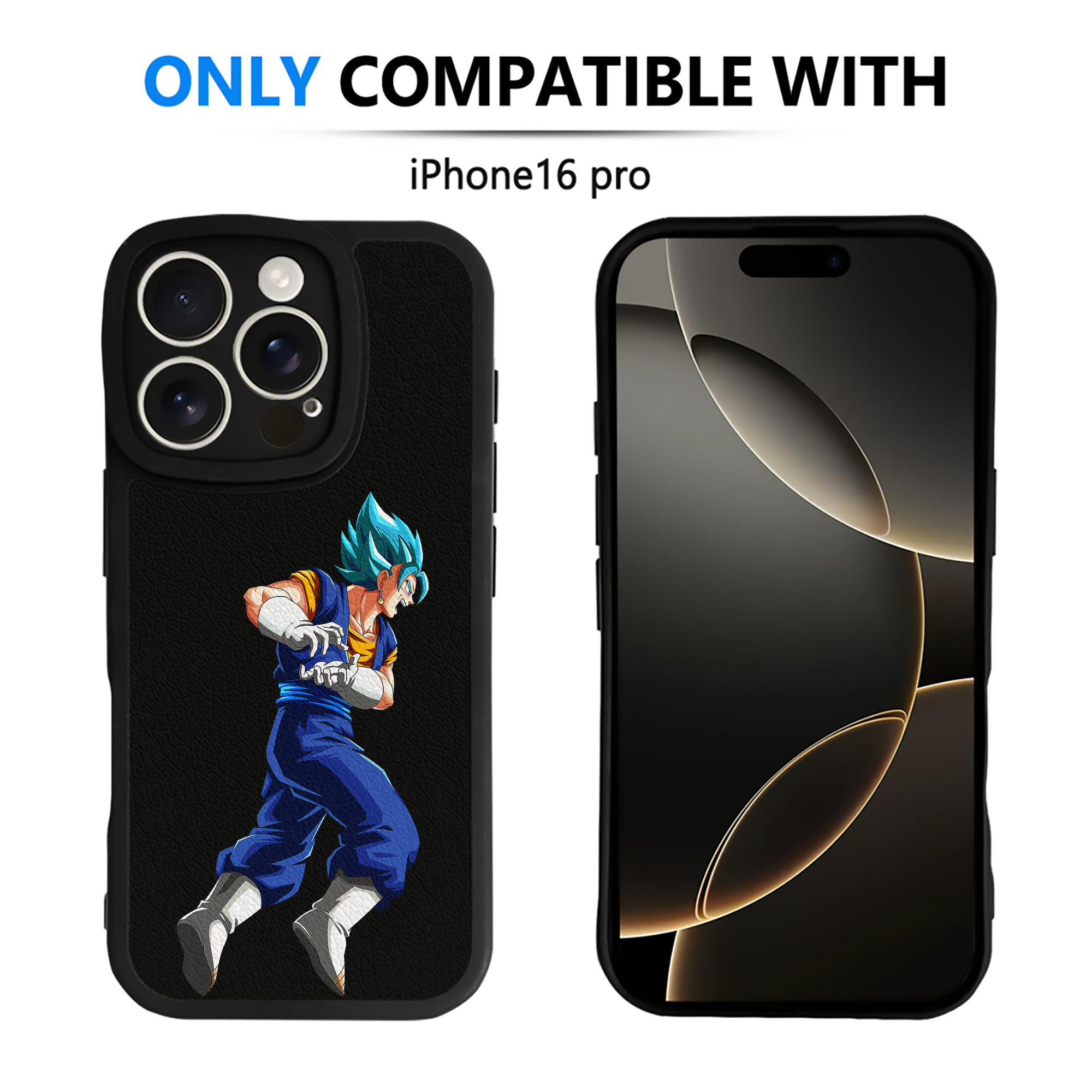 （画像用） ドラゴンボール ベジット DRAGON BALL Vegetto 【iPhone 16シリーズ対応】シリコンスマホケース（レザー調） 材質：シリコン